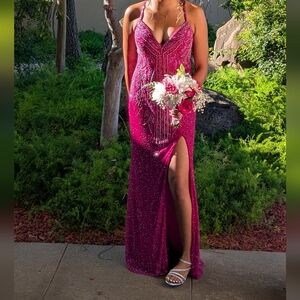 Primavera Pink Evening Gown
